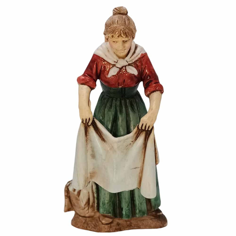 Statuina Presepe Donna Che Stende 10 cm Moranduzzo 1