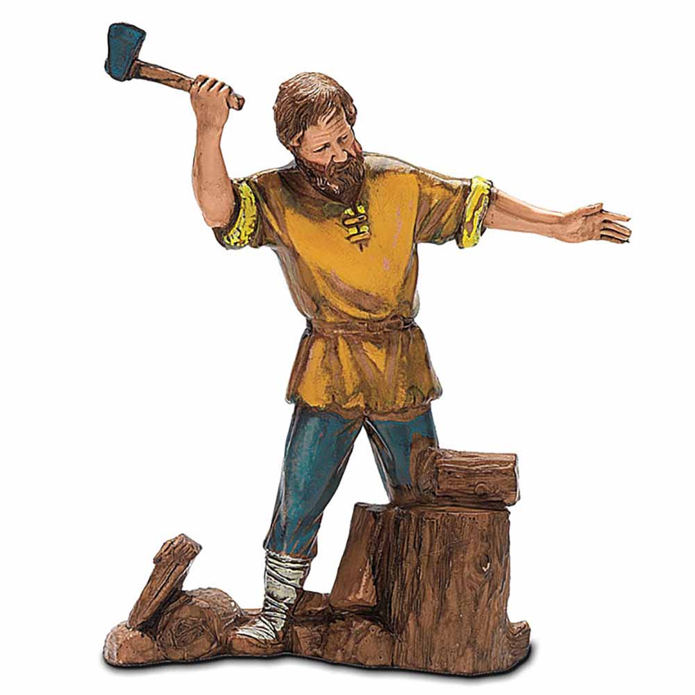 Statuina Presepe Boscaiolo Settecento 10 cm Moranduzzo 1