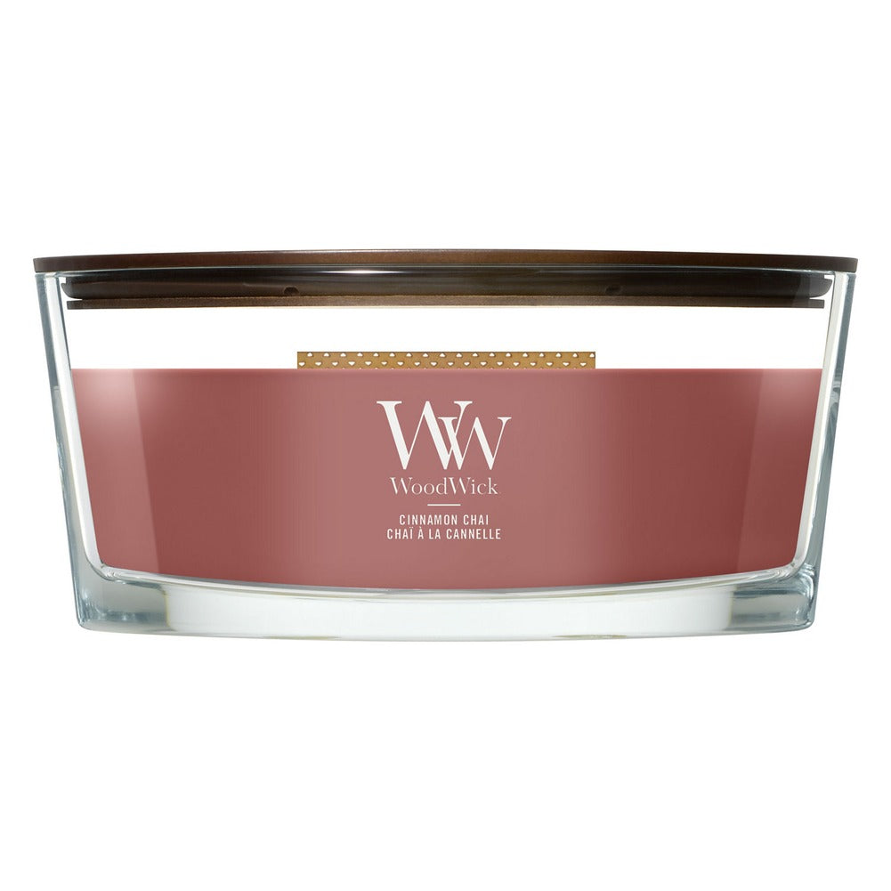 Candela Ellipse WoodWick Cinnamon Chai 1
