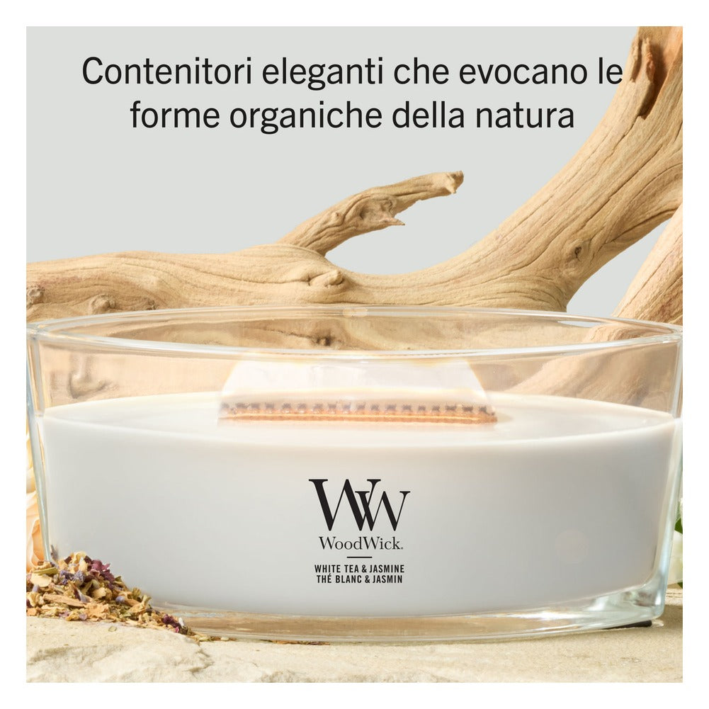 Candela Ellipse WoodWick White Tea & Jasmine 5