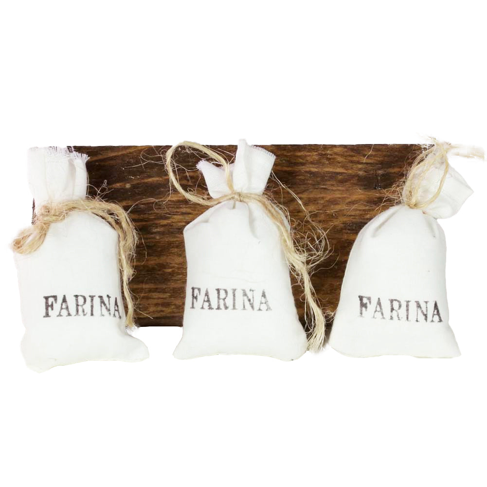Sacco di farina 3x7cm set da 3 1
