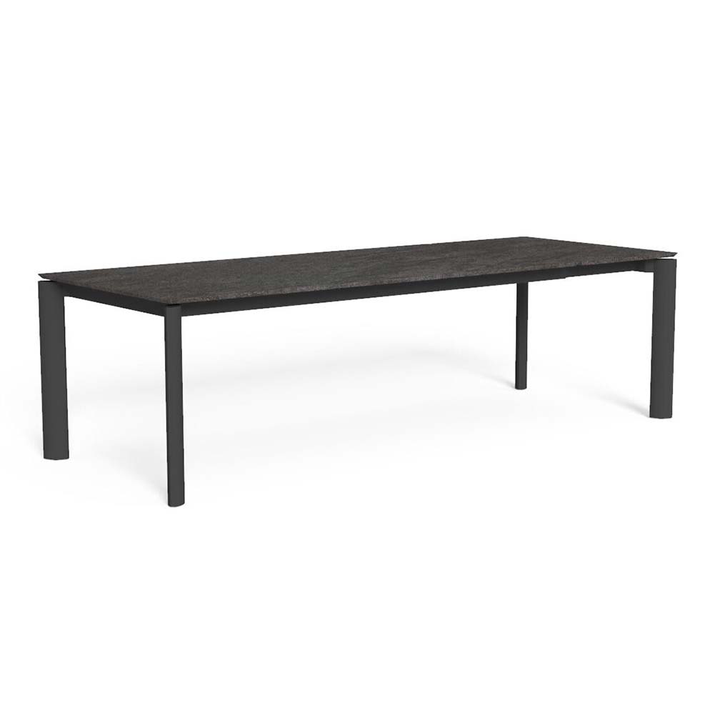 Tavolo allungabile Milo Grafite e top in gres porcellanato 200/260x100cm Talenti 1