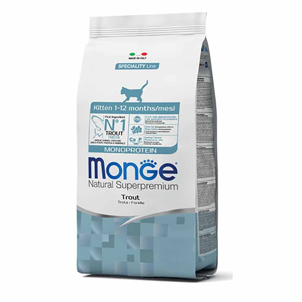 Alimento gatto Monge Natural Monoprotein kitten Trota 1
