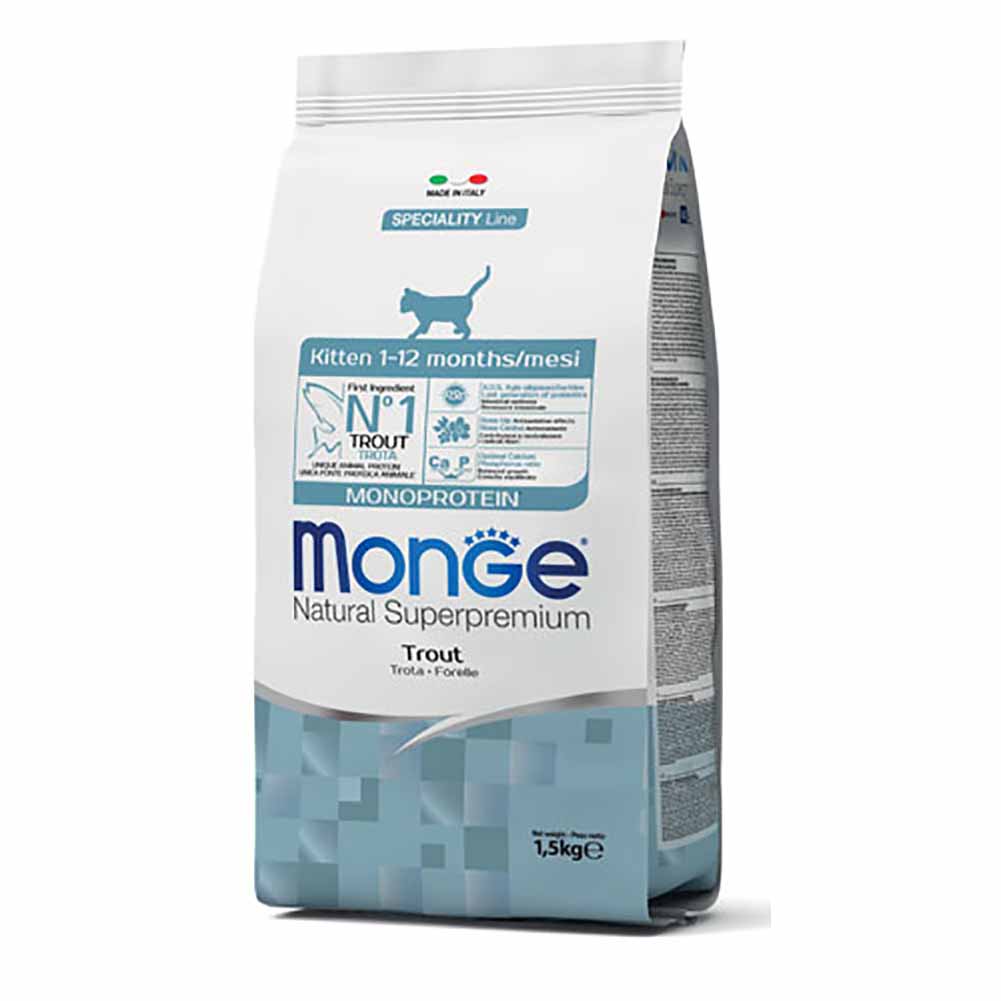 Alimento gatto Monge Natural Monoprotein kitten Trota 2