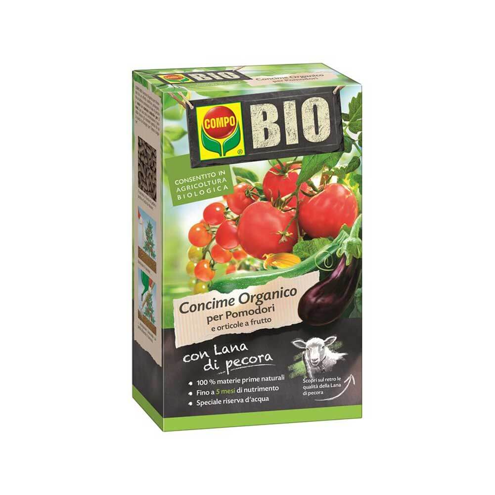 Concime Bio Lana di pecora per pomodori Compo da 750 gr 1