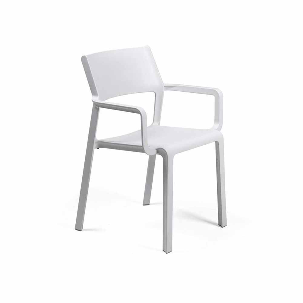 Sedia con braccioli Trill Bianco Nardi 4025002000 1