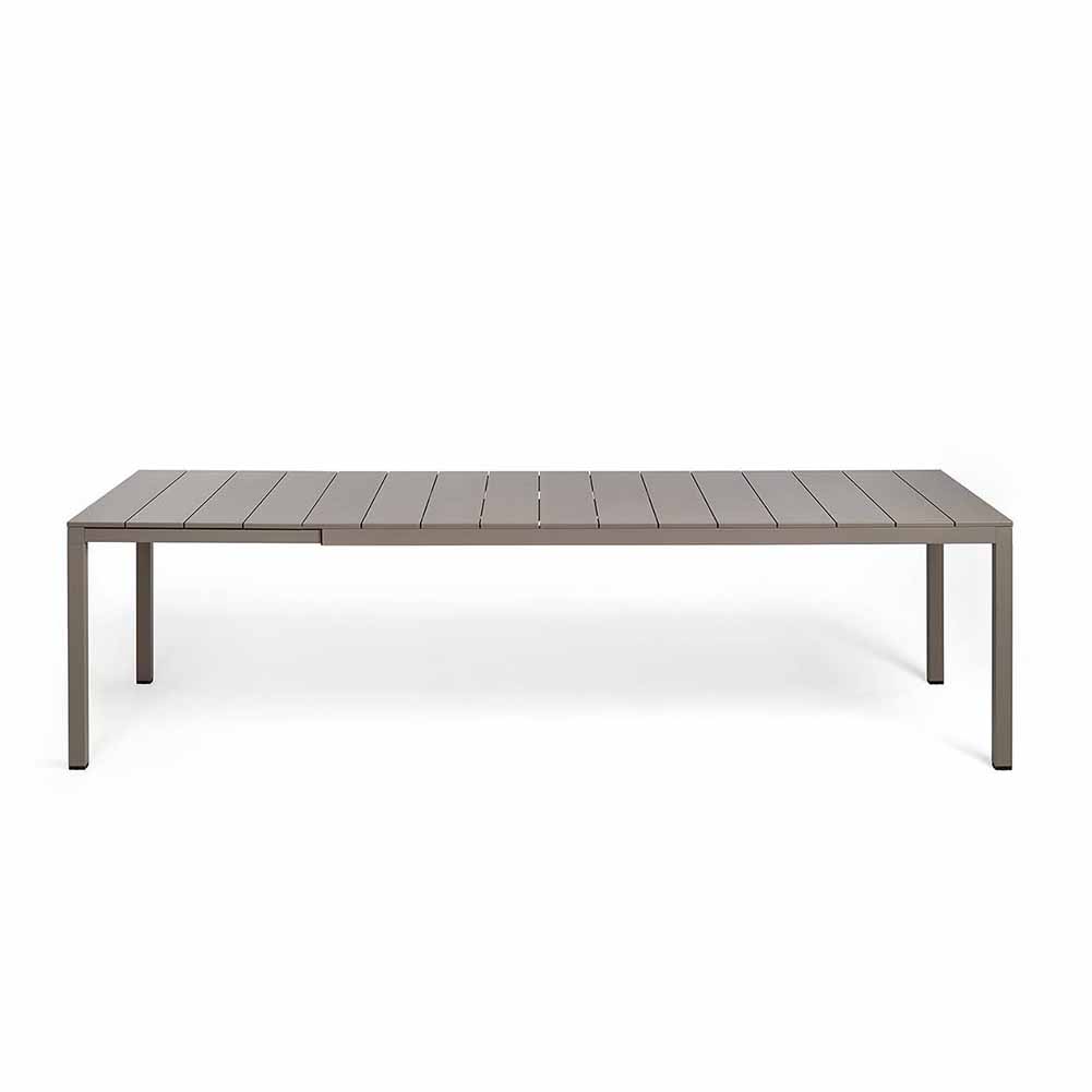 Tavolo allungabile Rio Alu 210 280 cm Tortora Nardi 4885910000 1