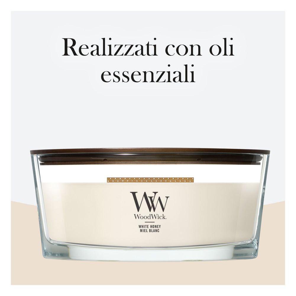 Candela Ellipse WoodWick White Honey 6