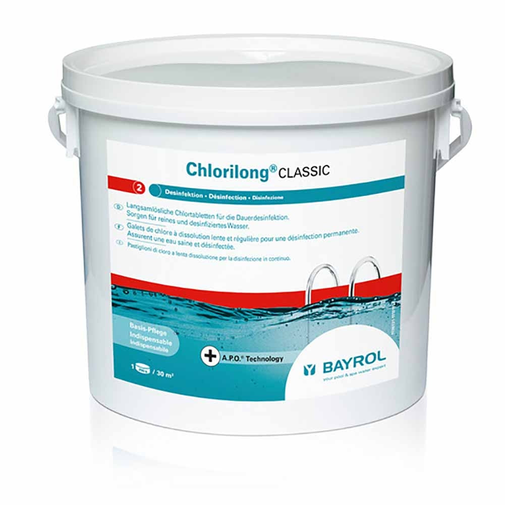 Cloro stabilizzato in pastiglie Bayrol Chlorilong Classic 10 kg 1