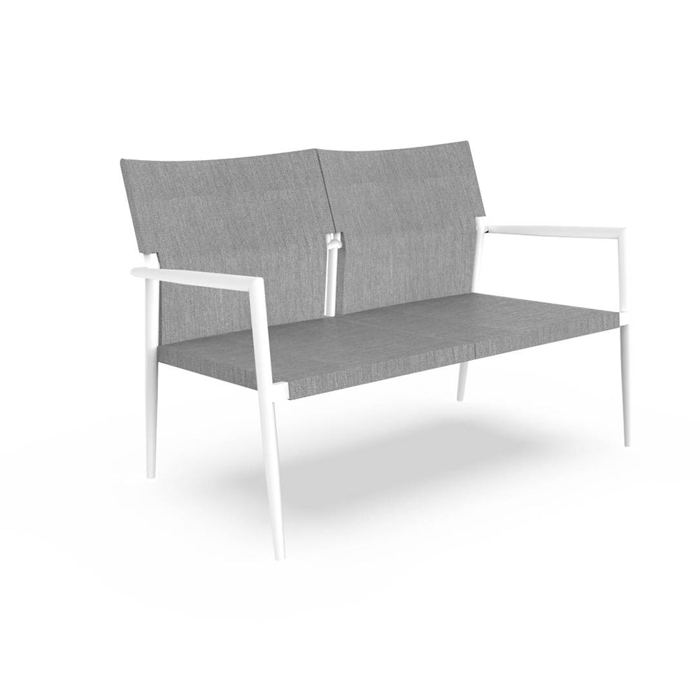 Salotto Adam bianco tessuto Grigio chiaro Talenti