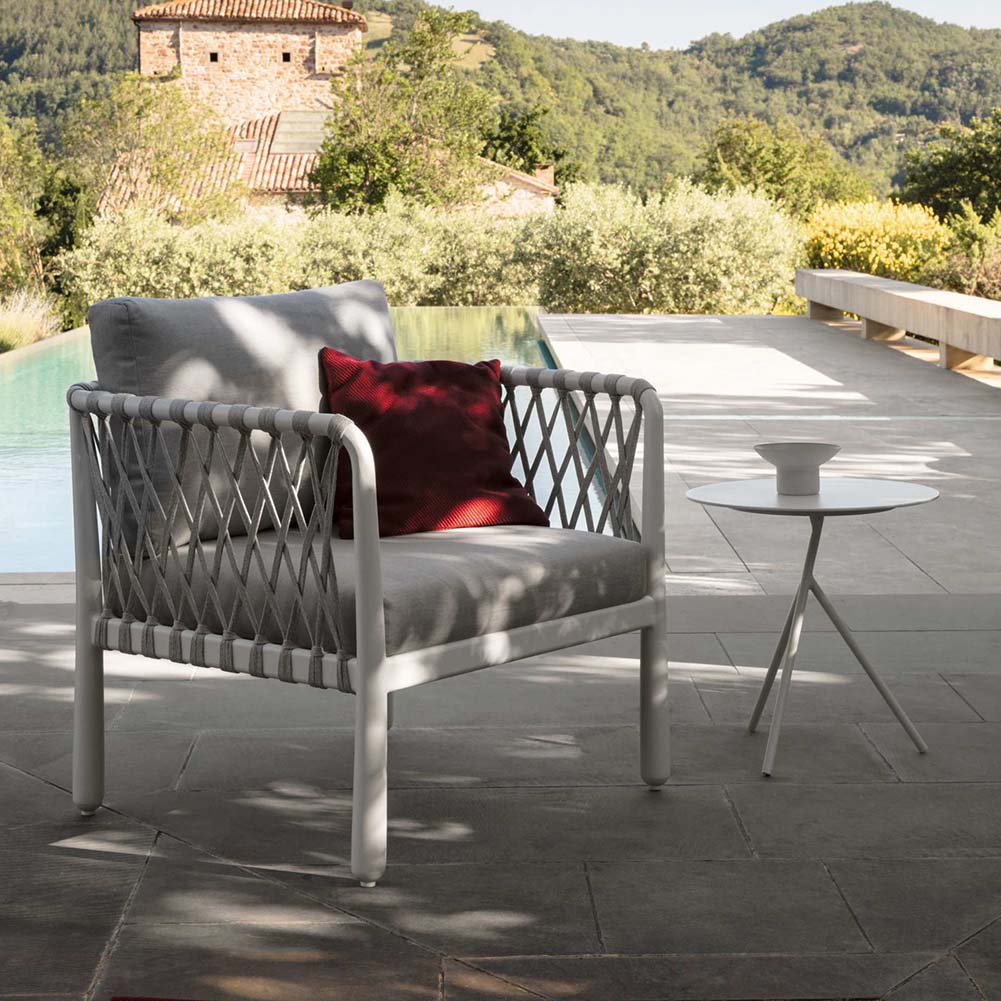 Tavolino da caffè Sofy diam.50cm Bianco Talenti 3