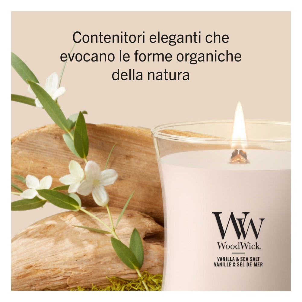 Candela Grande WoodWick Vanilla & Sea Salt 4