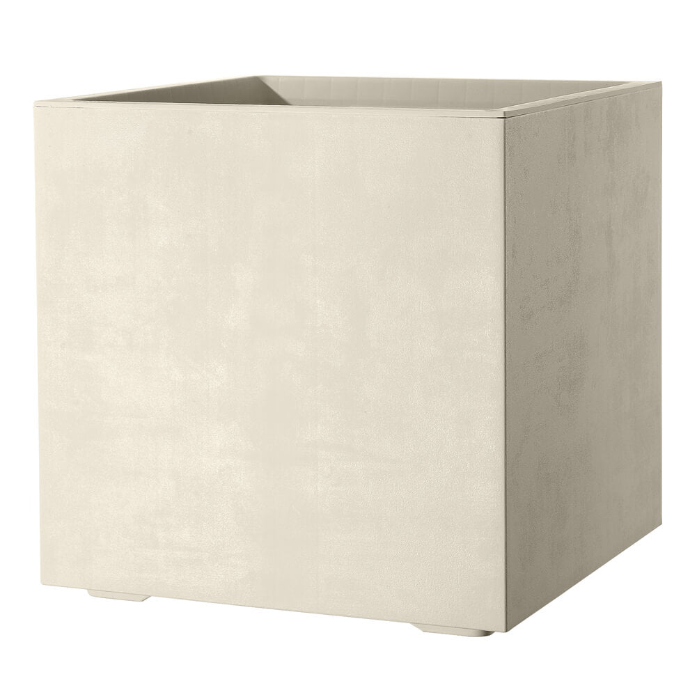 Vaso Cubo Millenium Perla 49 cm Deroma