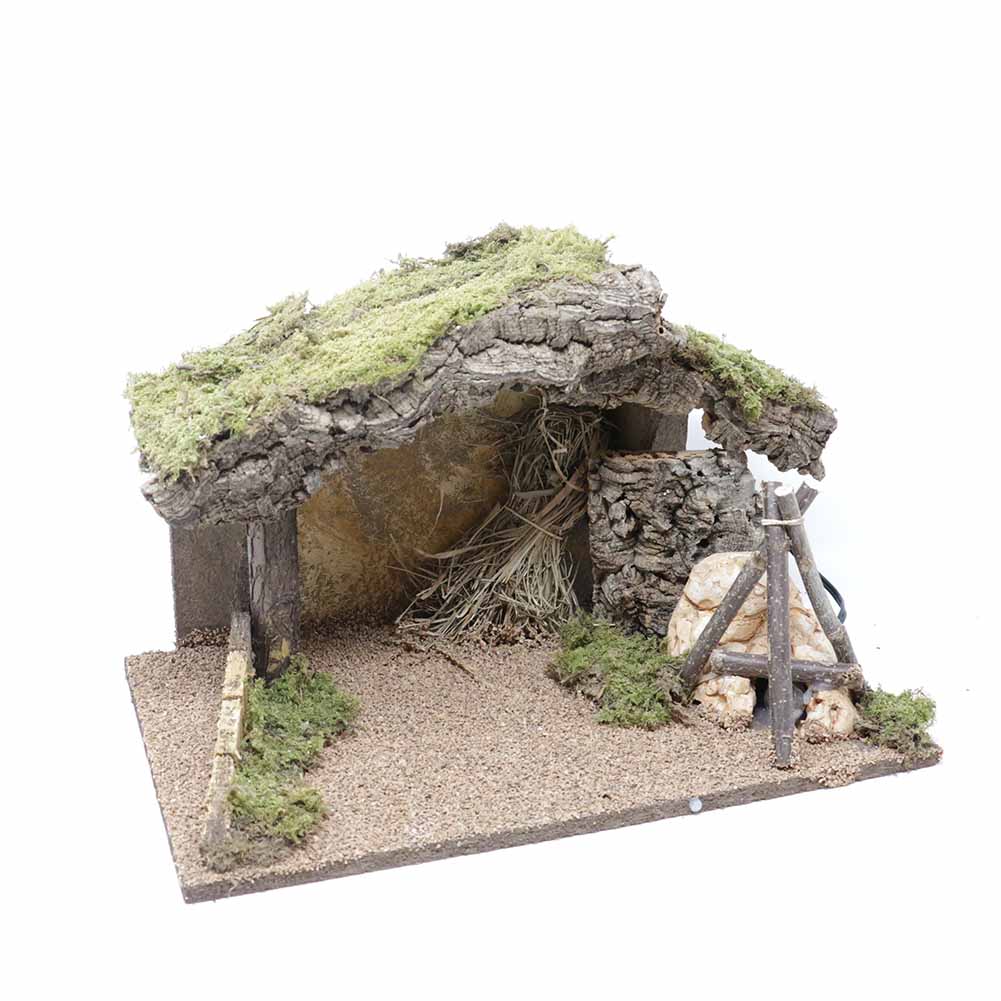 Capanna con fuoco 39x24x24cm 4