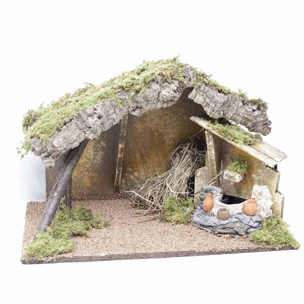 Capanna con fontana 39x24x24cm