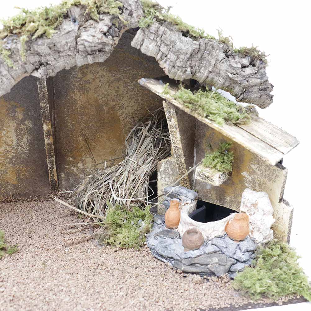 Capanna con fontana 39x24x24cm 3