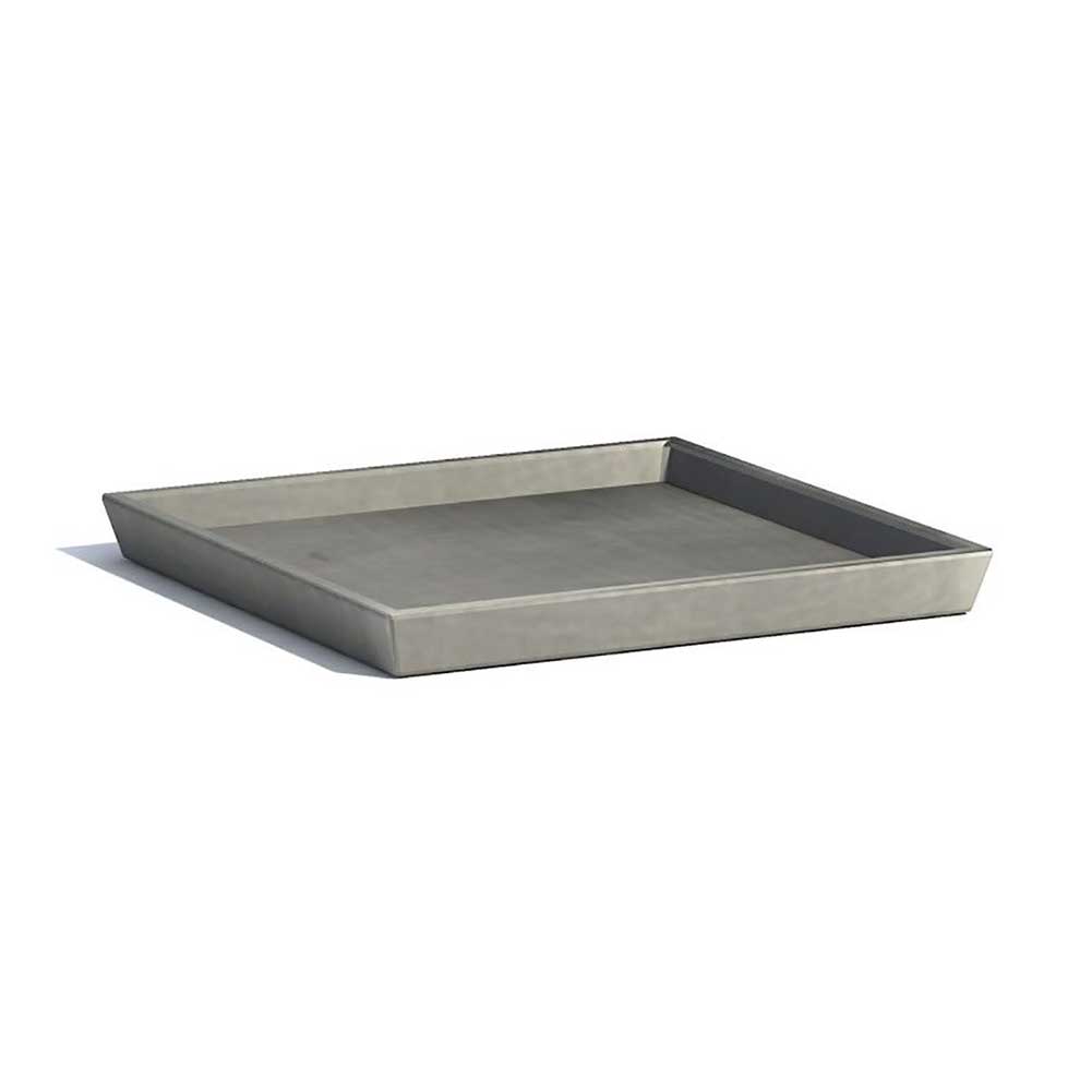Sottovaso Quadrato Rotterdam 36 cm Grigio Ecopots 2