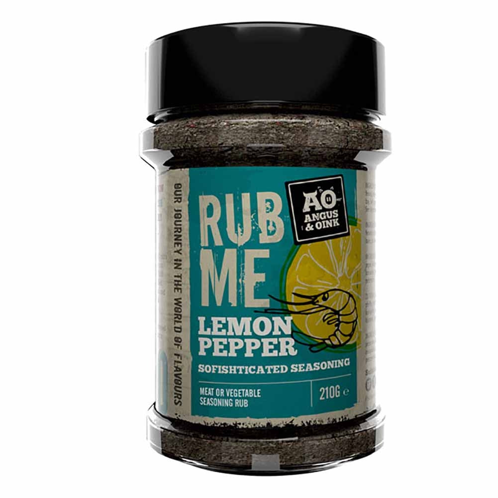Rub me Seafood lemon pepper 210g Angus and Oink 1
