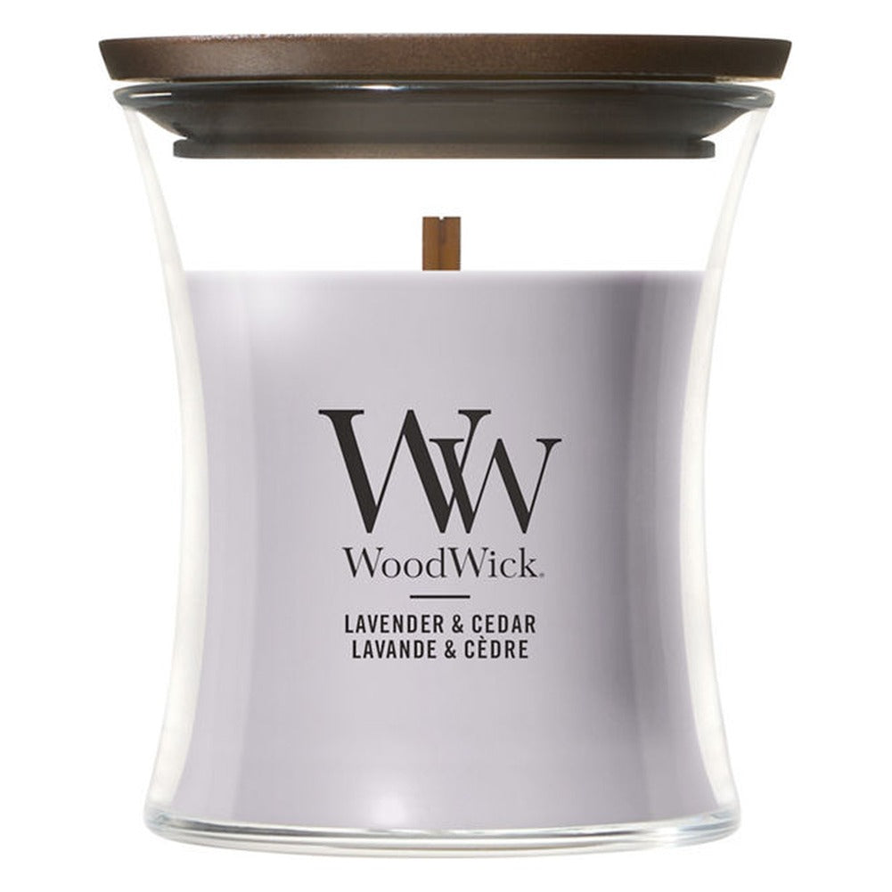 Candela Piccola WoodWick Lavender & Cedar 1