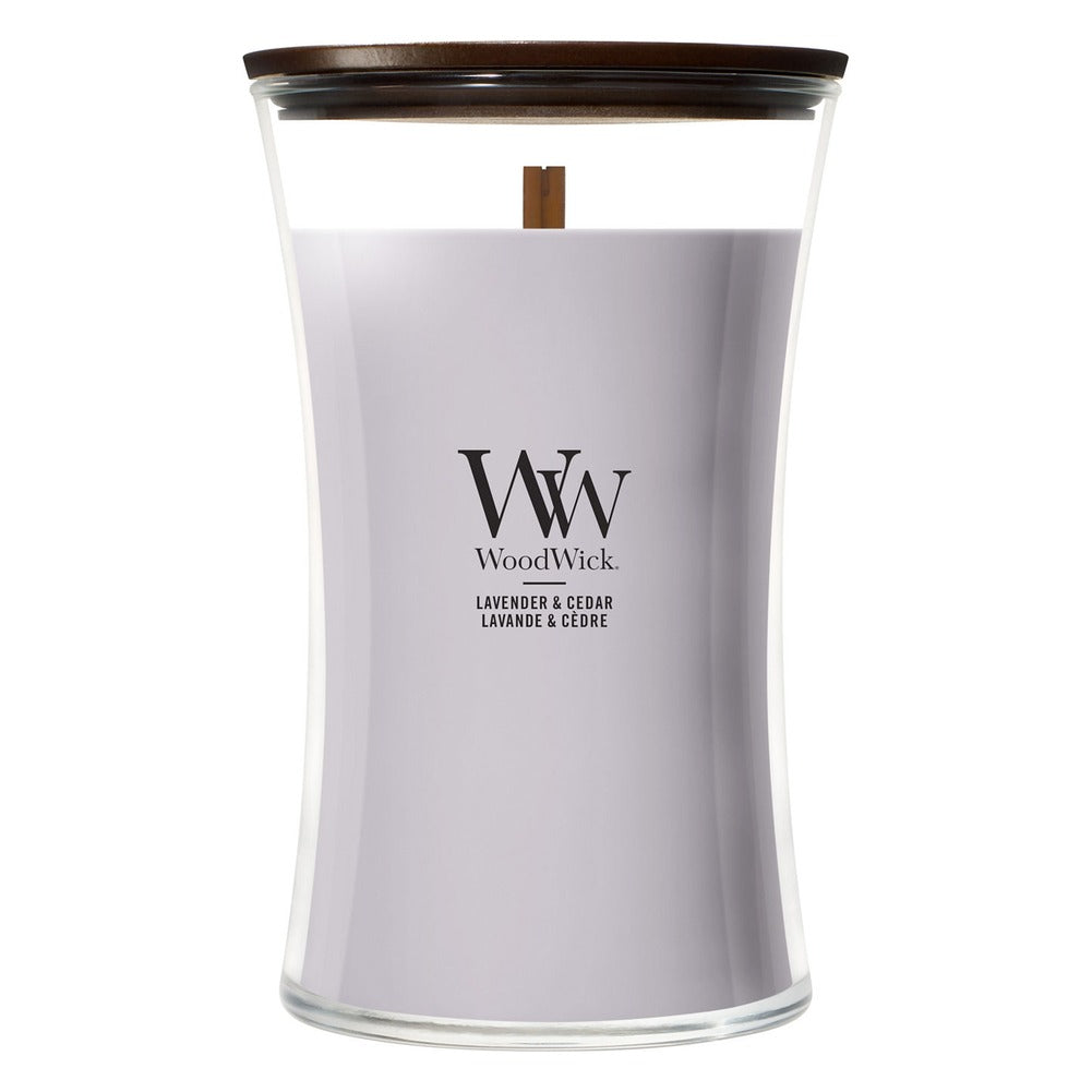 Candela Grande WoodWick Lavender & Cedar 1