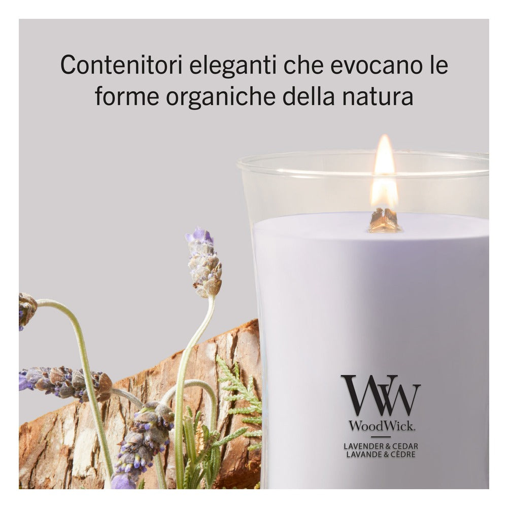 Candela Grande WoodWick Lavender & Cedar 4