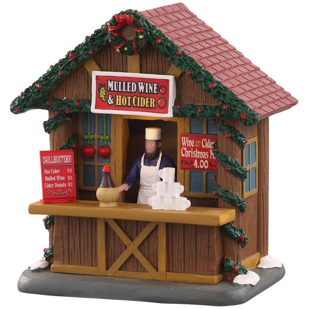 Mulled Wine and Ciders B/O 3V Christmast Market Lemax Cod 04741 1