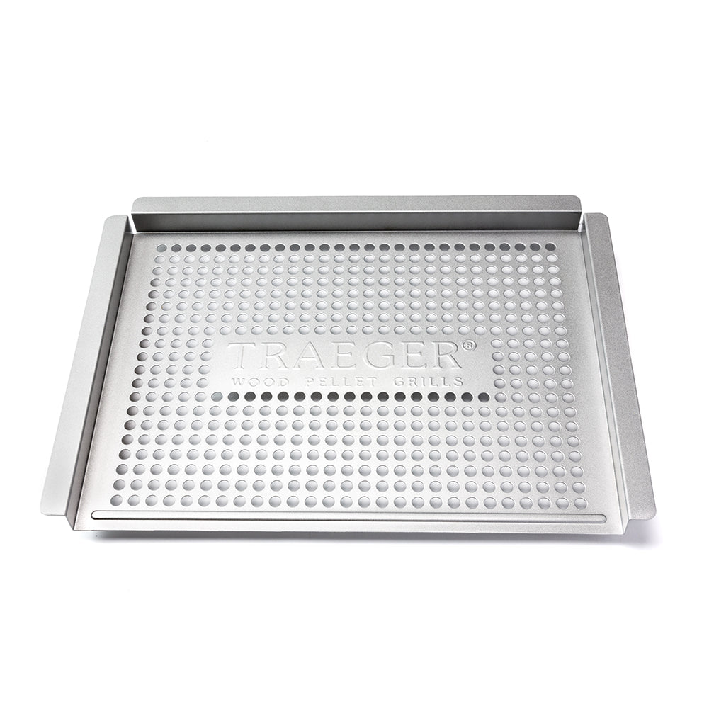 Piastra forata in acciaio inox 29x40cm Traeger BAC585 1