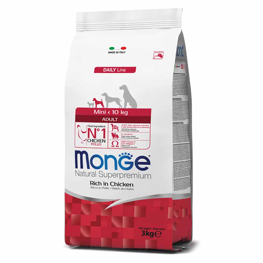 Alimento cane Monge Mini adult pollo 3
