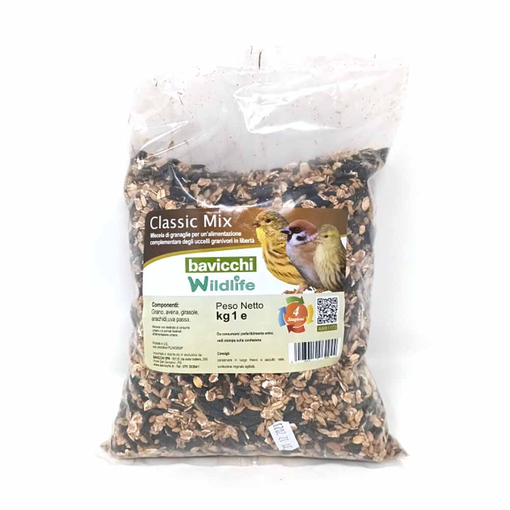 Alimento per uccellini selvatici Classic Mix Granaglie Windlife 1kg 1