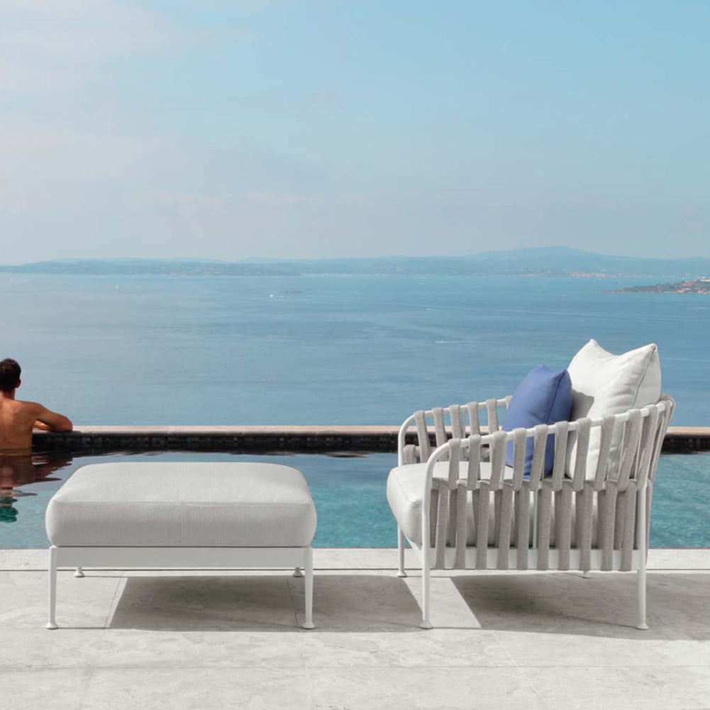 Poltrona living frame Bianco silver Talenti 4