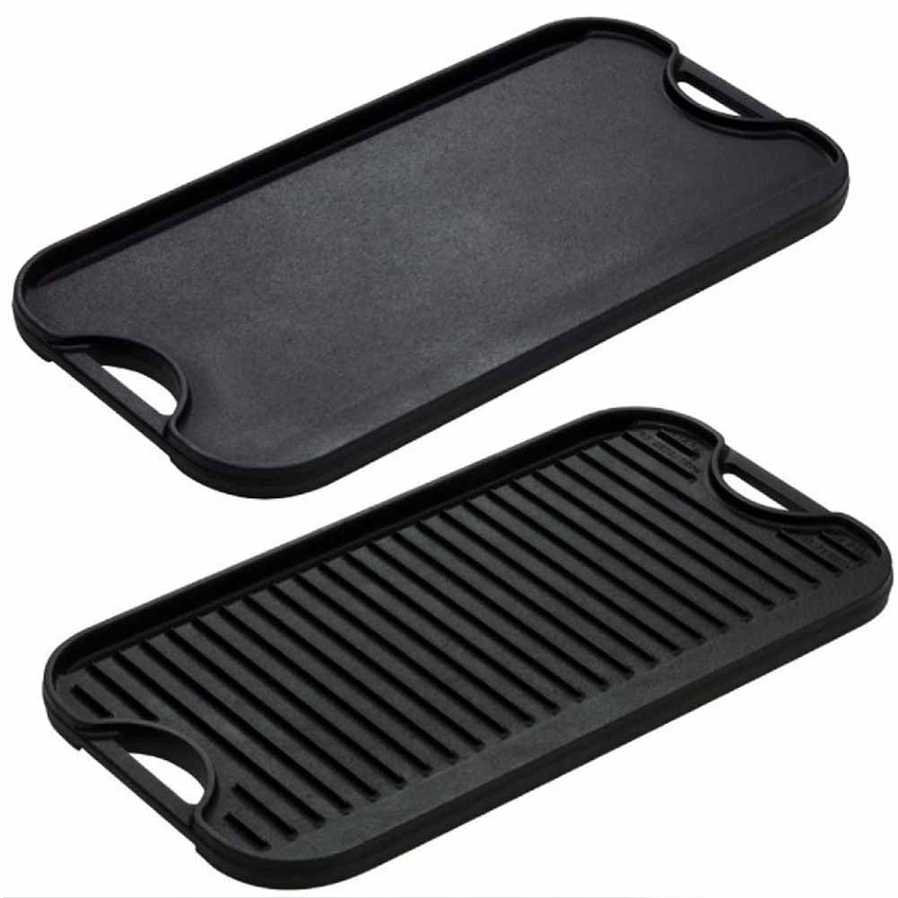 Piastra reversibile Lodge grill griddle in ghisa 50,8 x 26,5 cm 1