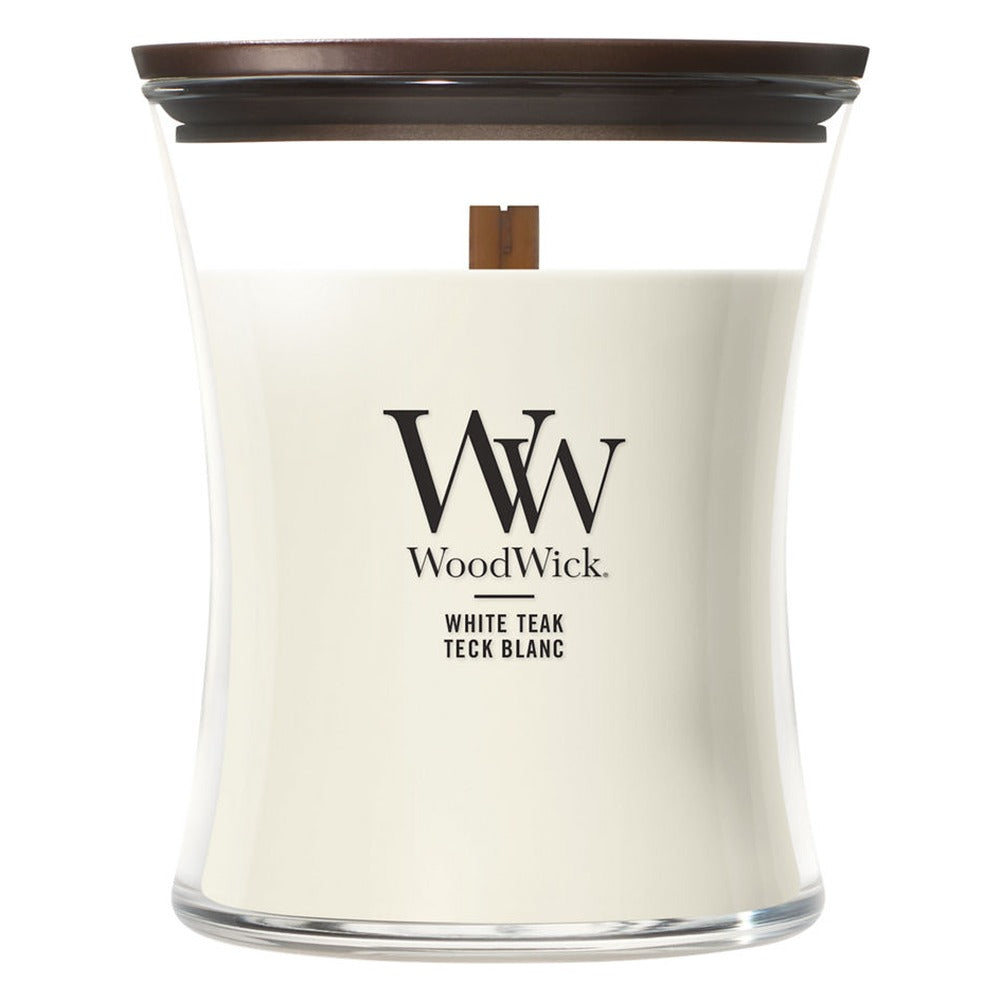 Candela Media WoodWick White Teak 1