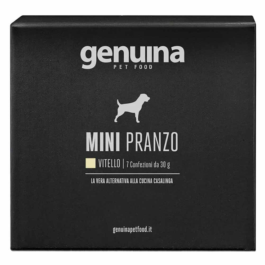 Alimento Completo Genuina Mini Pranzo Vitello per Cani 7x30g 1
