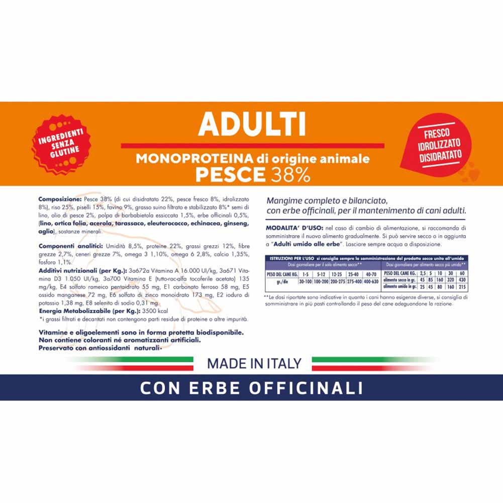 Alimento secco cane adulto pesce Vet Line 5