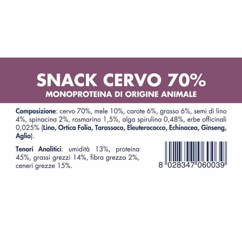 Alimento snack cane cervo 80g Vet Line 2