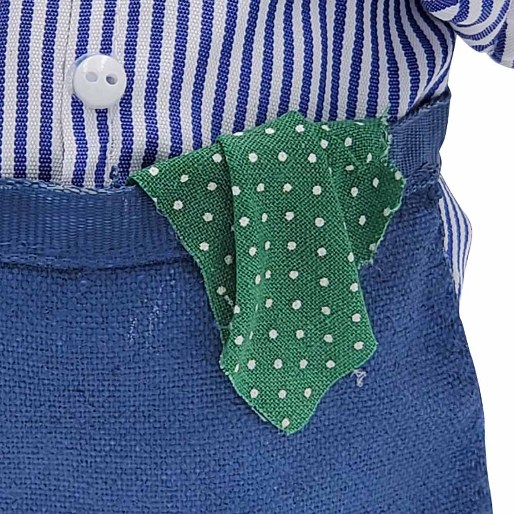 Babbo Natale da collezione pittore 28cm 4
