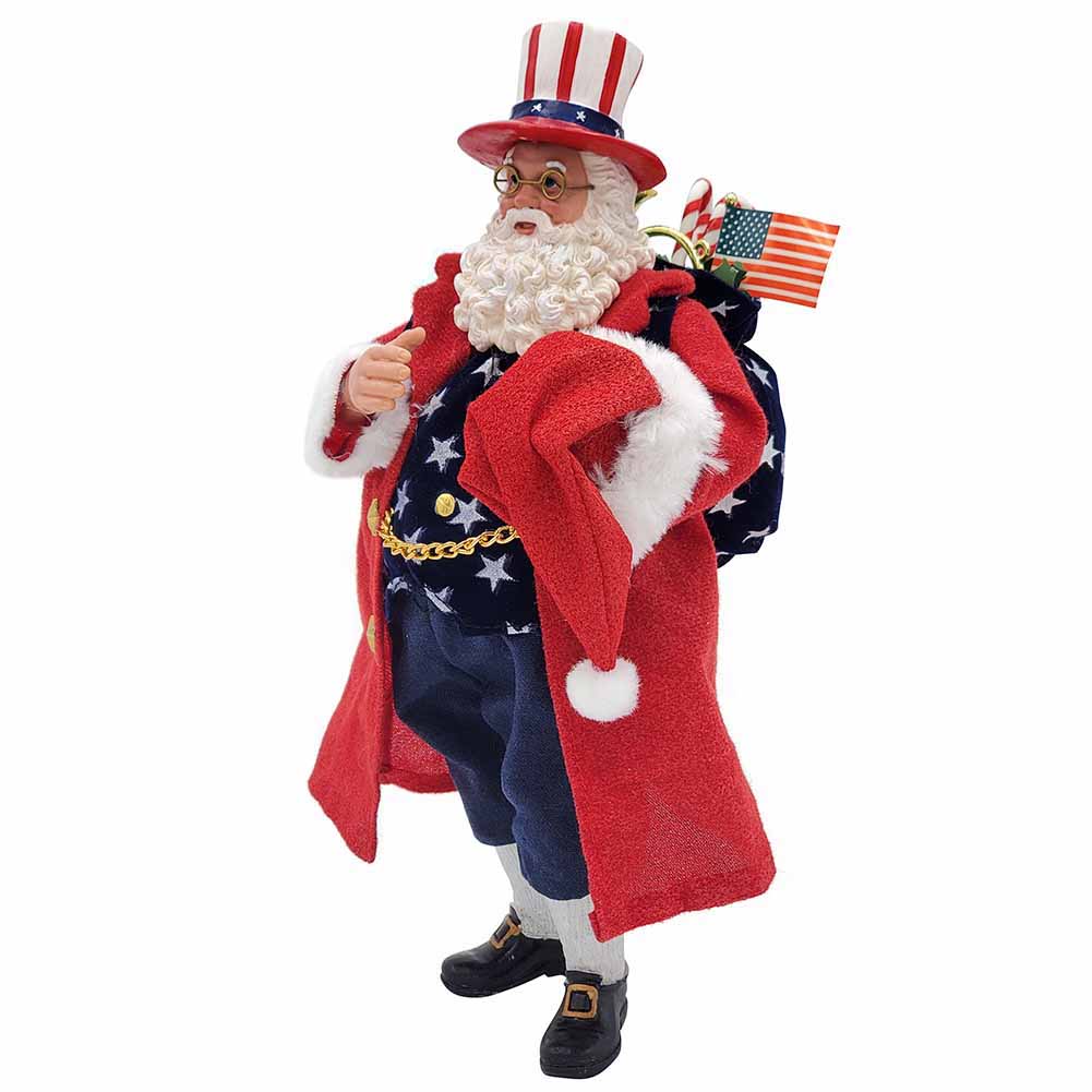 Babbo Natale da collezione americano 28cm 1