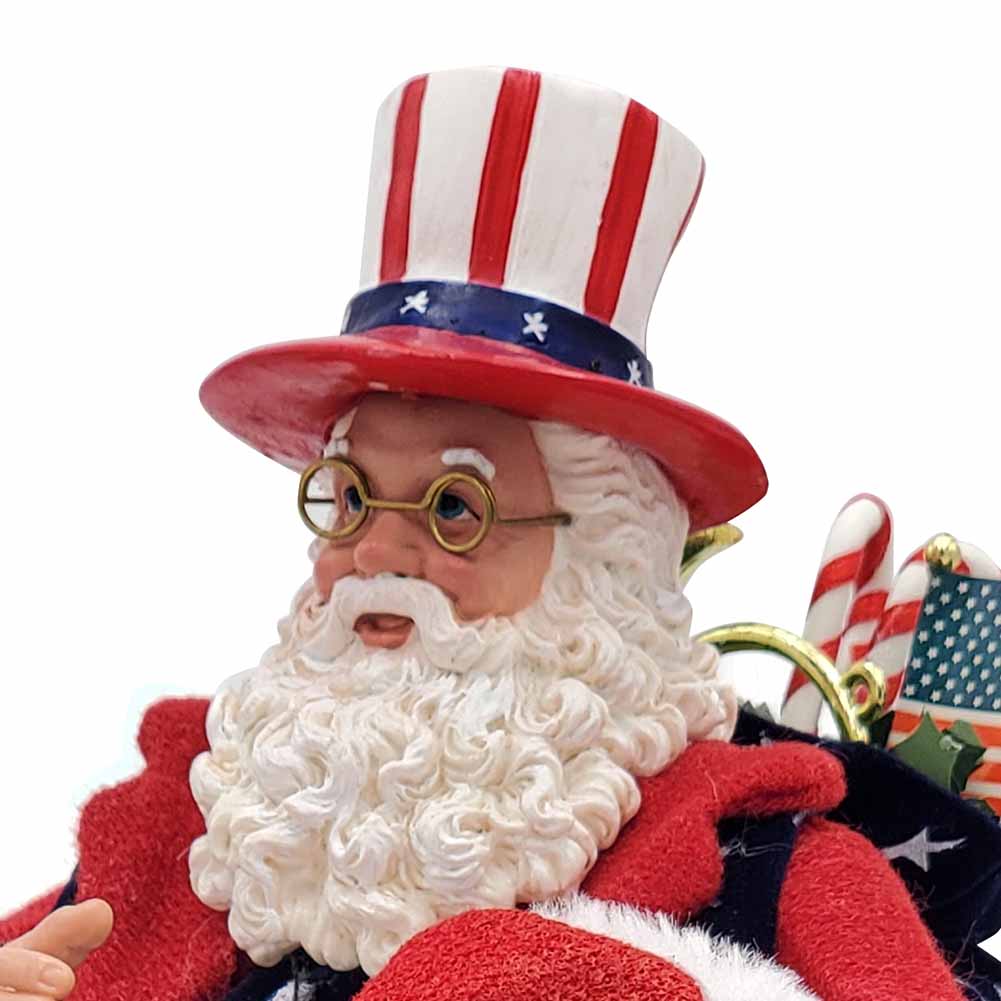 Babbo Natale da collezione americano 28cm 2