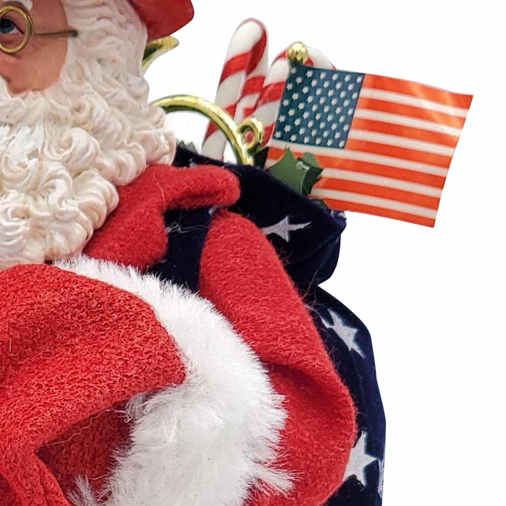 Babbo Natale da collezione americano 28cm 3