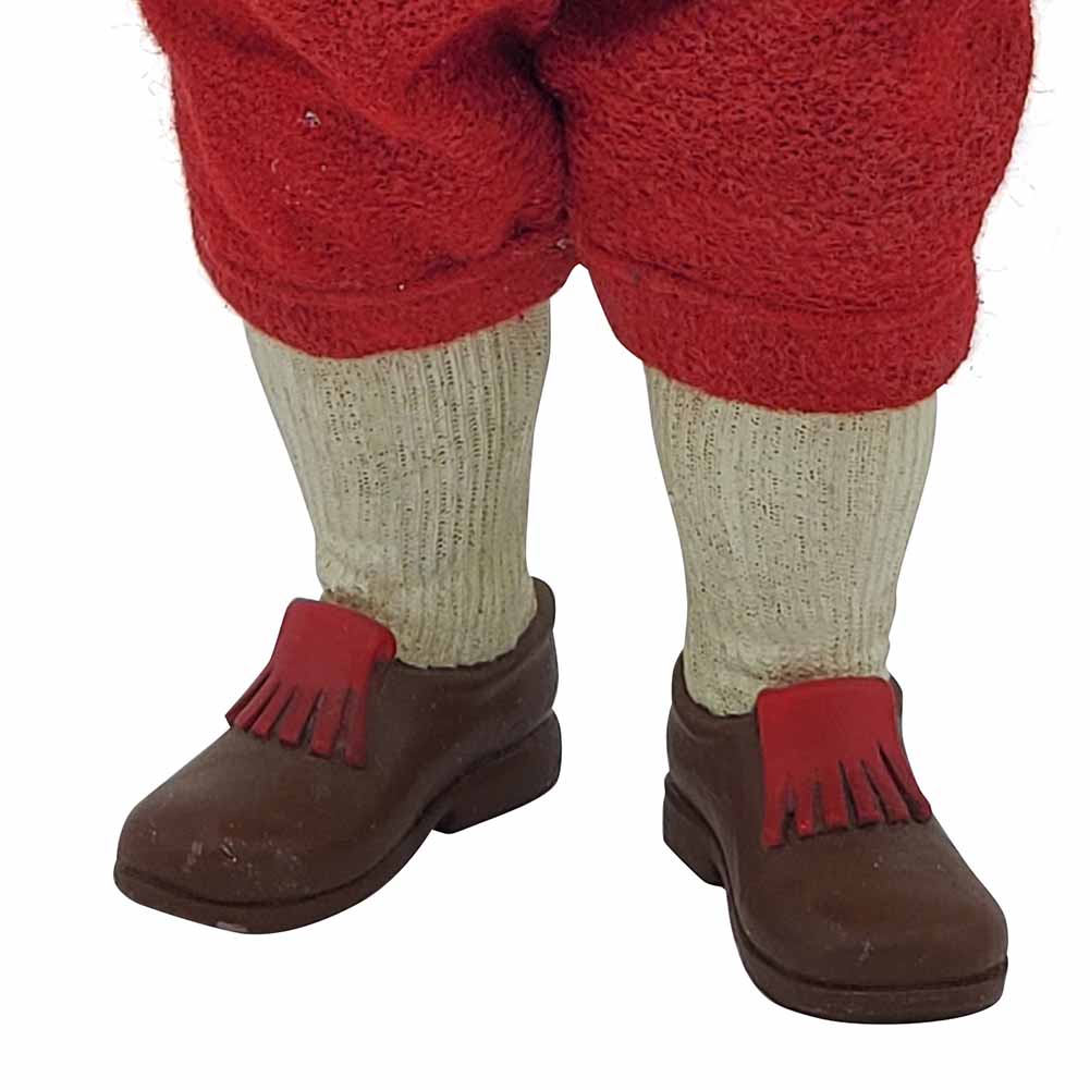 Babbo Natale da collezione golfista 28cm 4