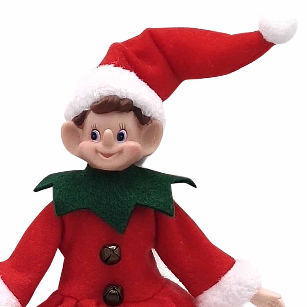 Elfo bianco rosso verde 30cm 1 pezzo 2