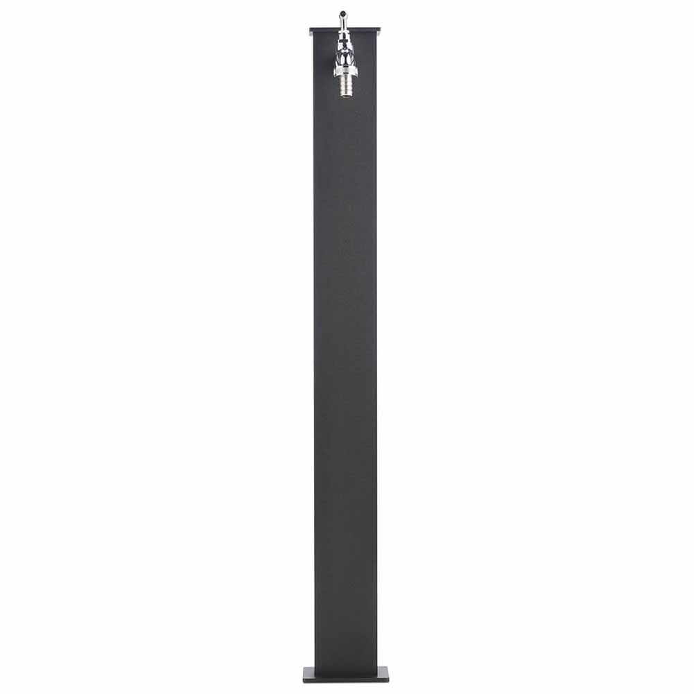 Fontana rettangolare light Antracite con impianto e rubinetto Bel Fer 42RE5 2