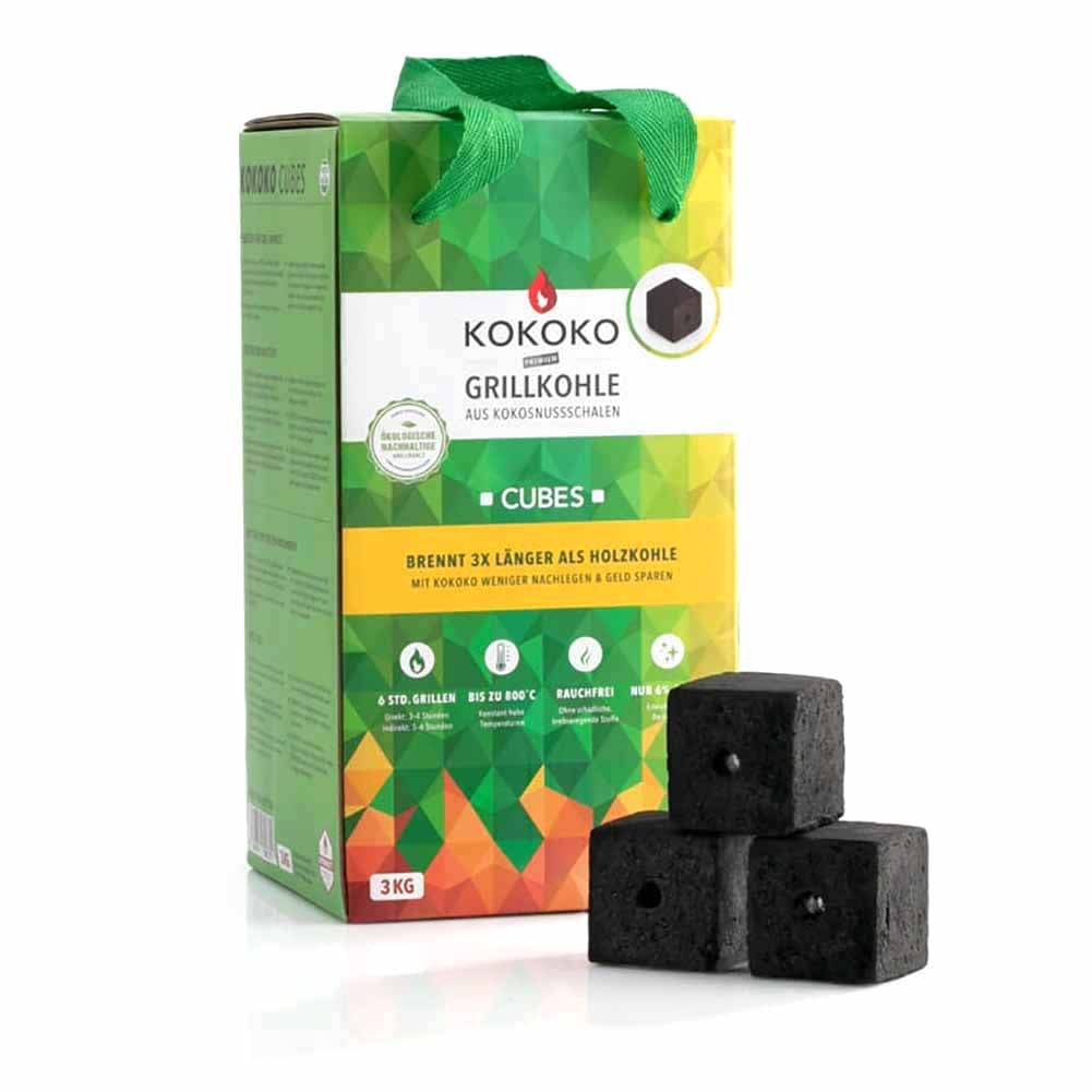 Carbonella di cocco a cubi Kokoko 3kg McBrikett 1