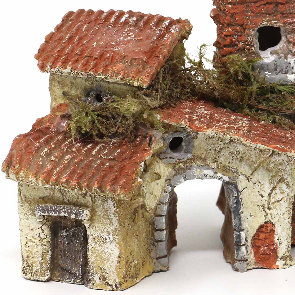 Casetta in resina con ingresso ad arco aperto 11x6xh10cm 2