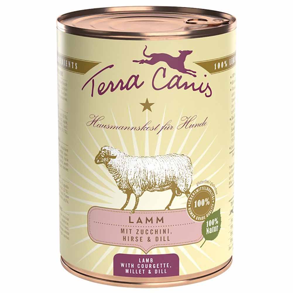 Terra Canis Classic Agnello con Zucchine Miglio e Aneto 400g Cibo Umido per Cani 1