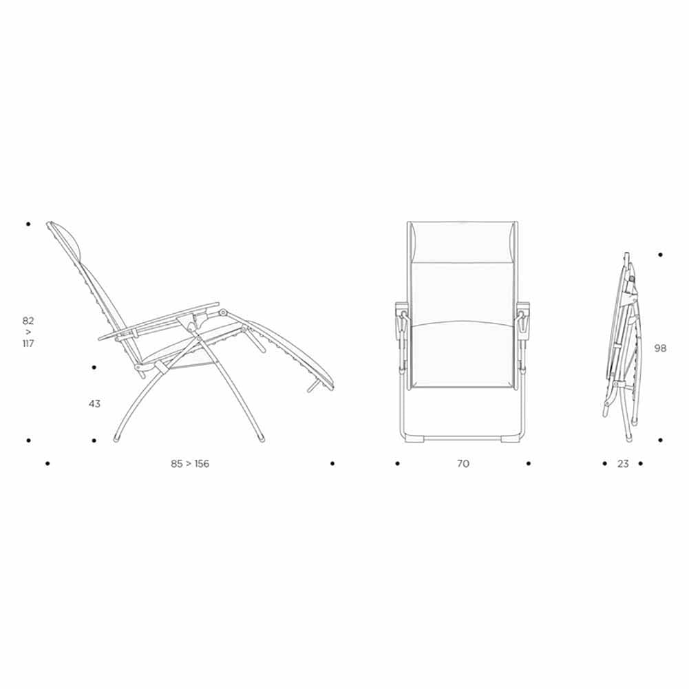 Poltrona relax Lafuma Bayanne Ebene LFM5032.3713 5