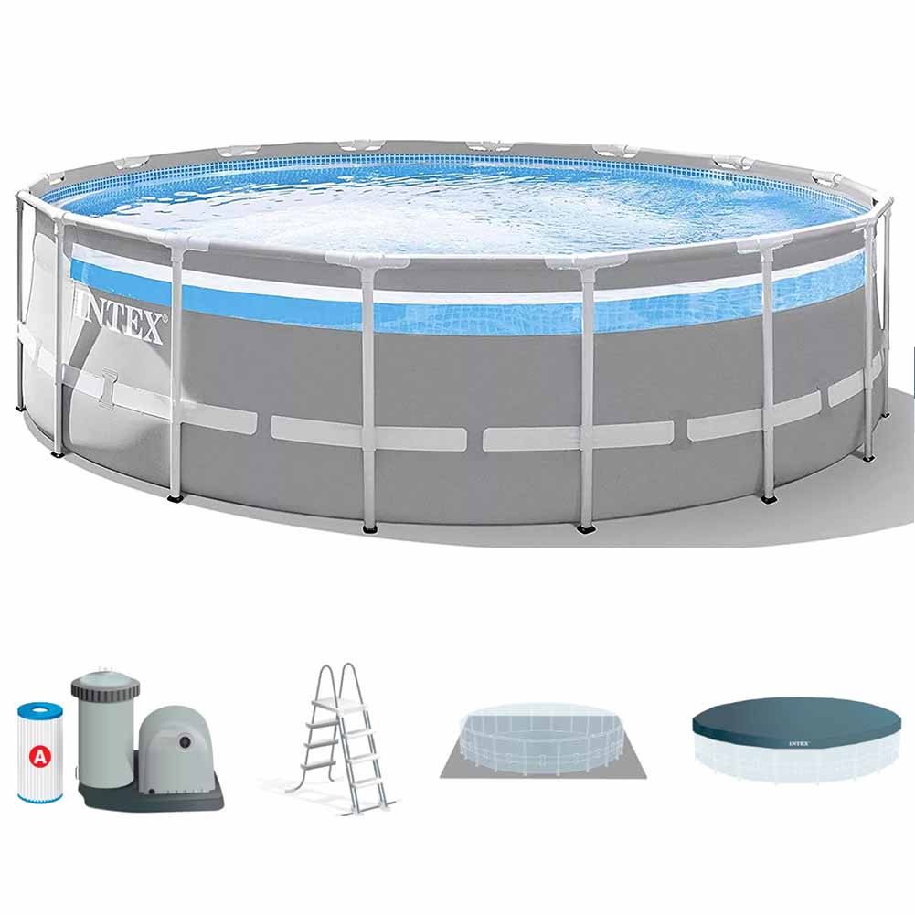 Piscina fuori terra Intex Prisma Frame Clearview 488xh122cm cod 26730 1