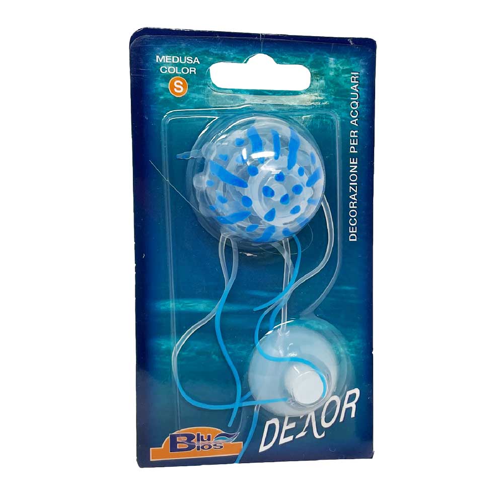 Decorazione per acquario in poliestere Medusa S colori ass.ti 1