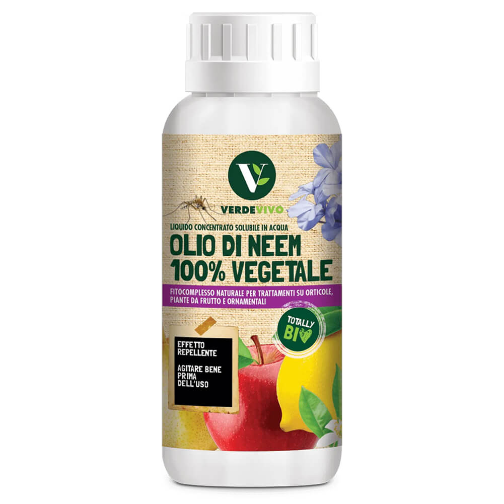 Olio di Neem concentrato 500ml Verde Vivo 1