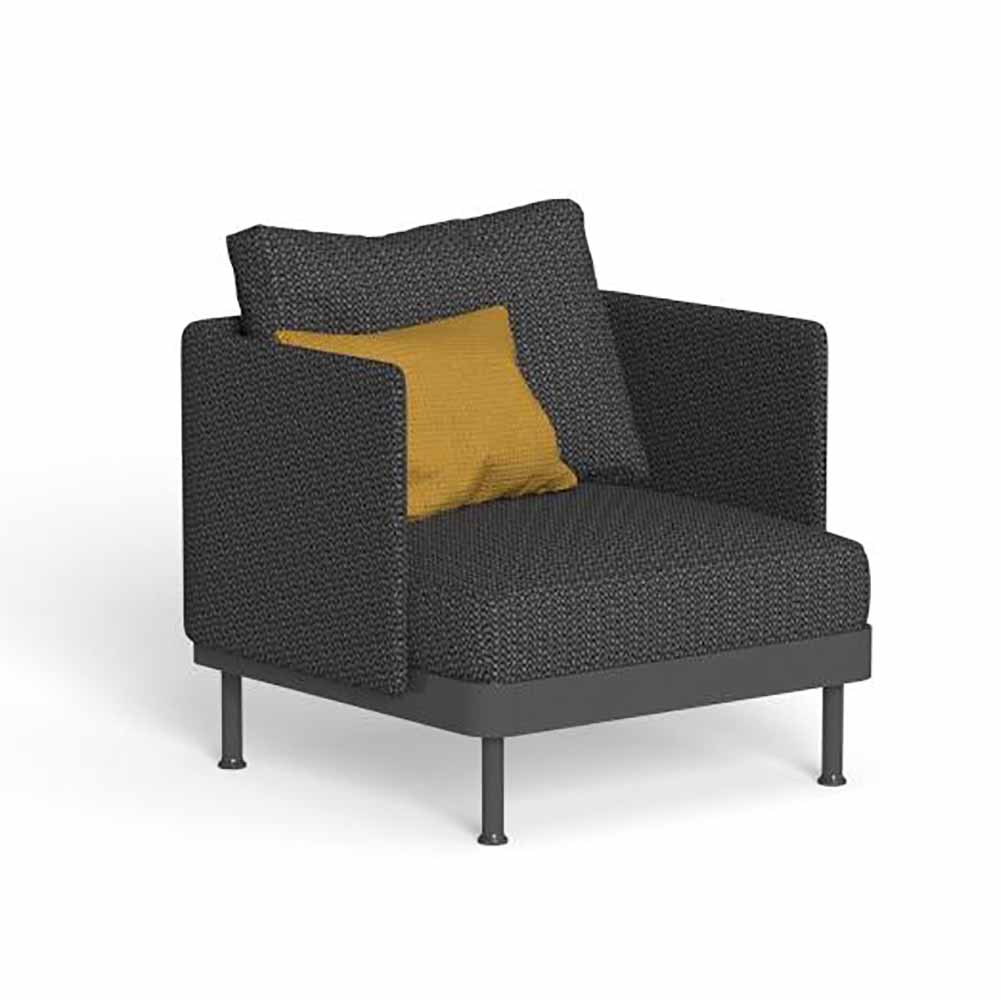Poltrona living Slam Grafite Grigio scuro Talenti 1